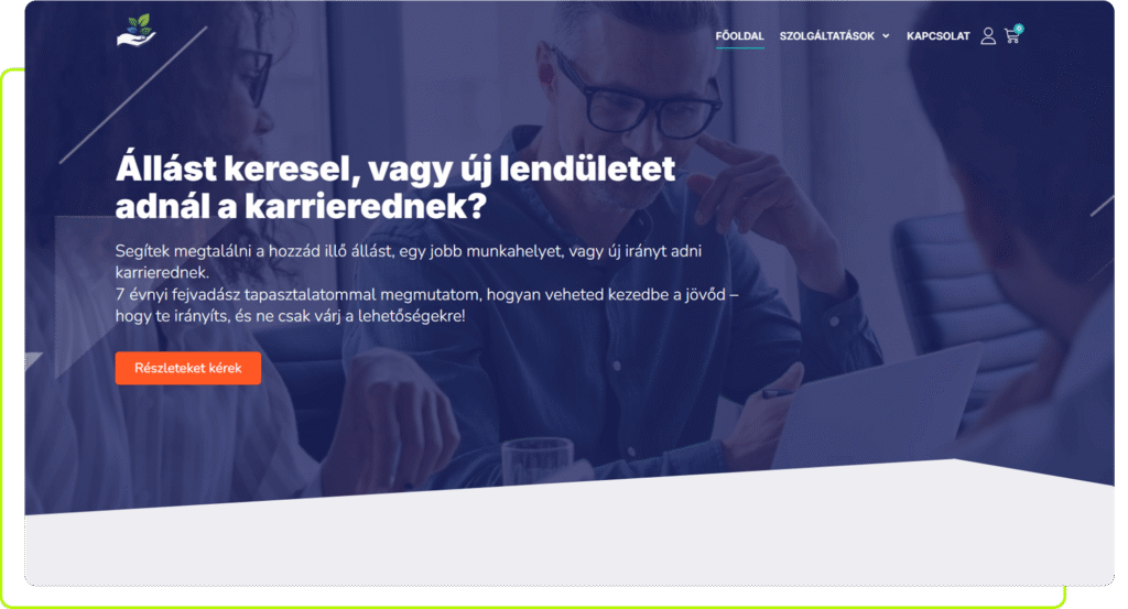 Weboldal készítés Kezedbenajovod.hu számára