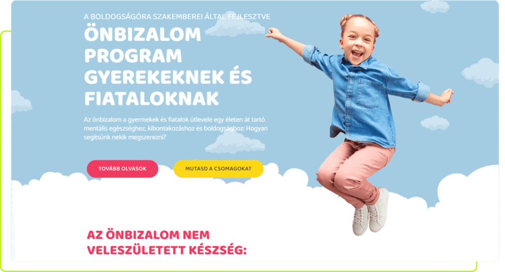 Landing oldal készítés mentalfocus számára